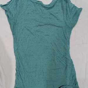 Liz Lange Maternity Teal Short Sleeve Top